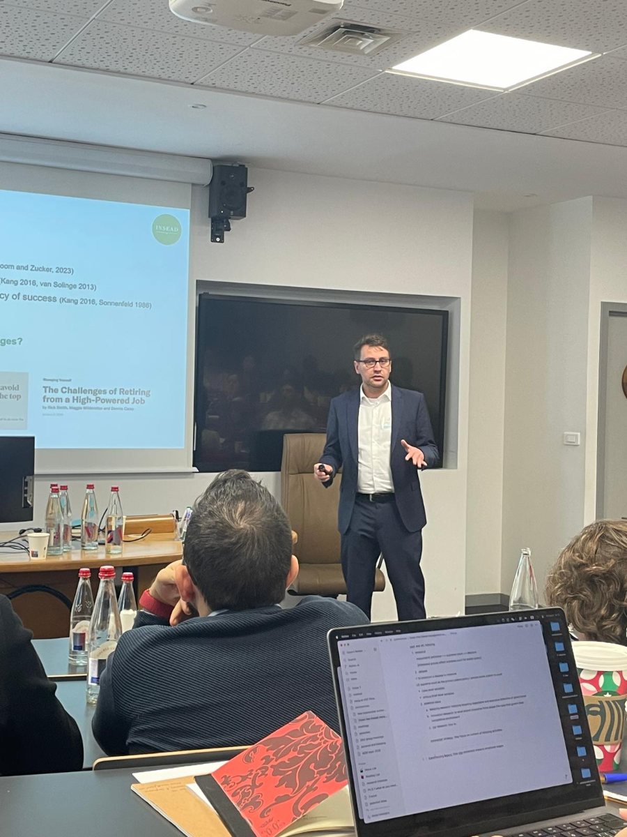 Presenting at a research conference